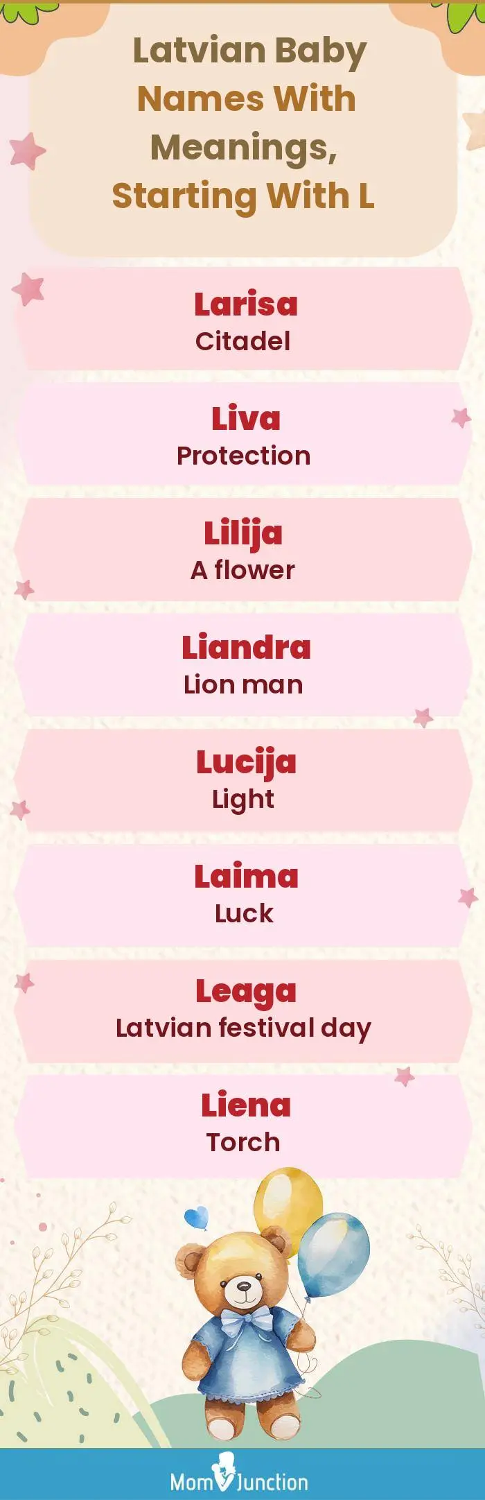  Latvian Baby Names with Meanings, Starting With L(infographic)