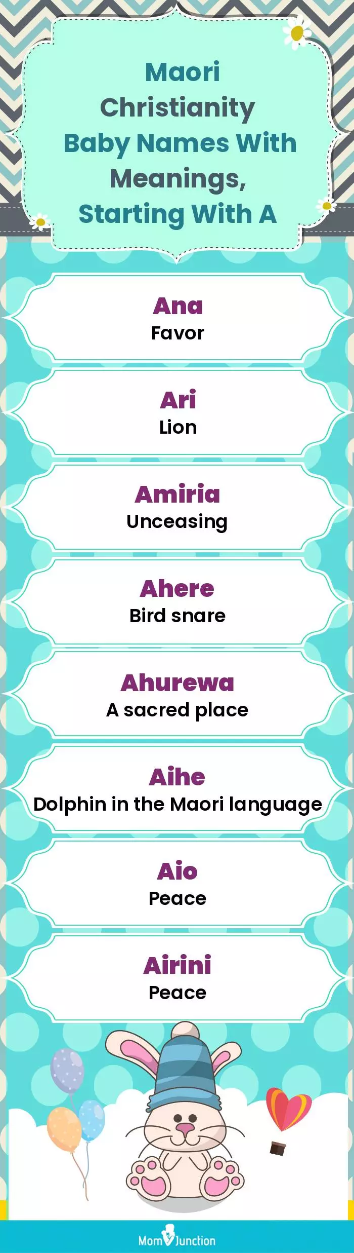  Maori Christianity Baby Names with Meanings, Starting With A(infographic)