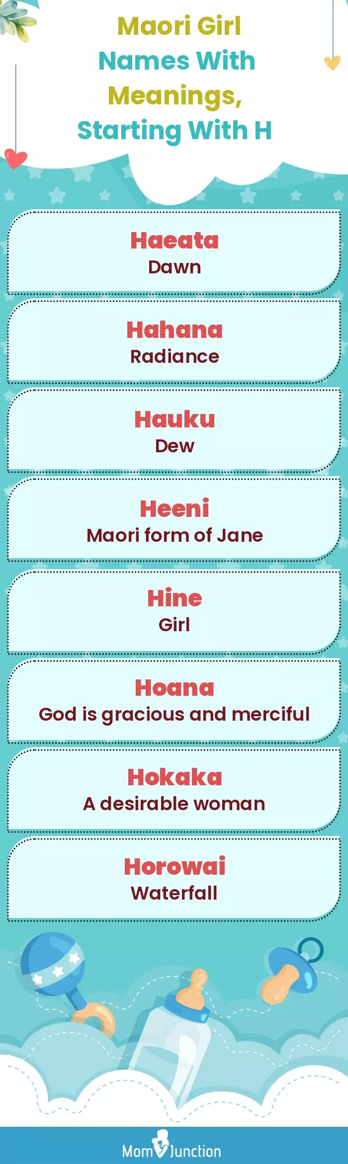  Maori Girl Names with Meanings, Starting With H(infographic)