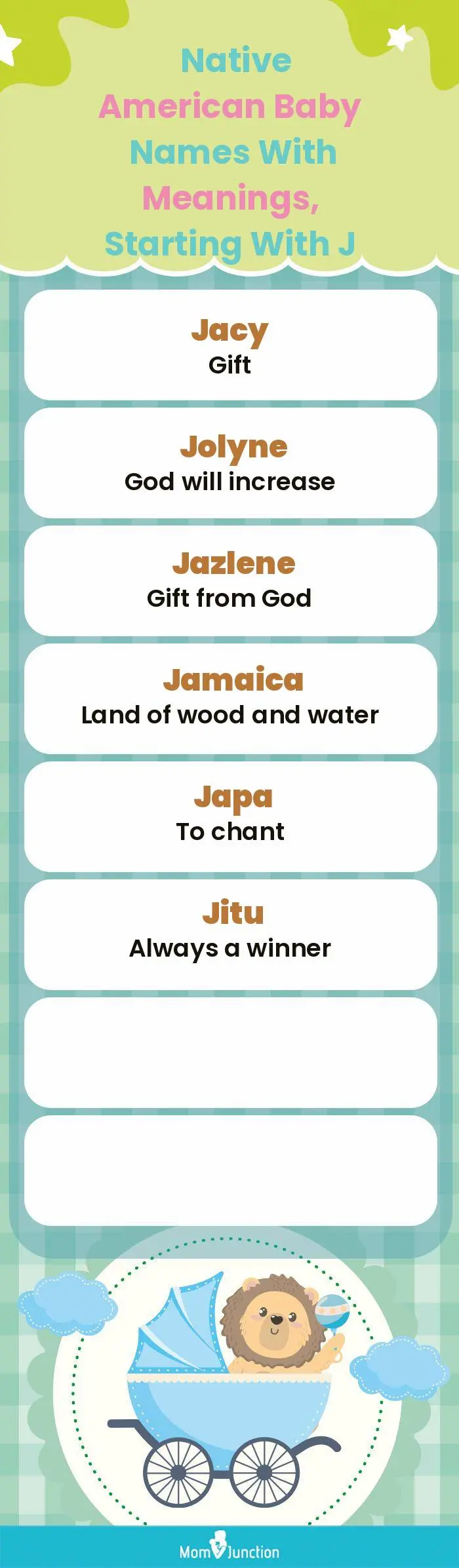  Native American Baby Names with Meanings, Starting With J(infographic)