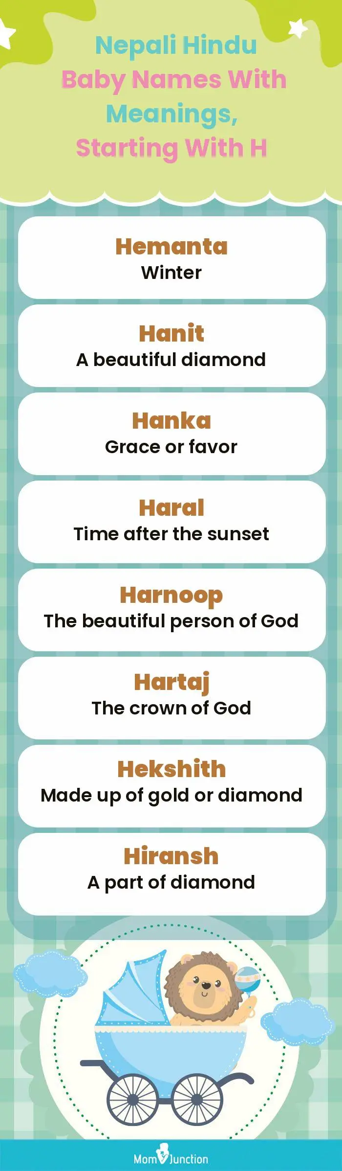  Nepali Hindu Baby Names with Meanings, Starting With H(infographic)