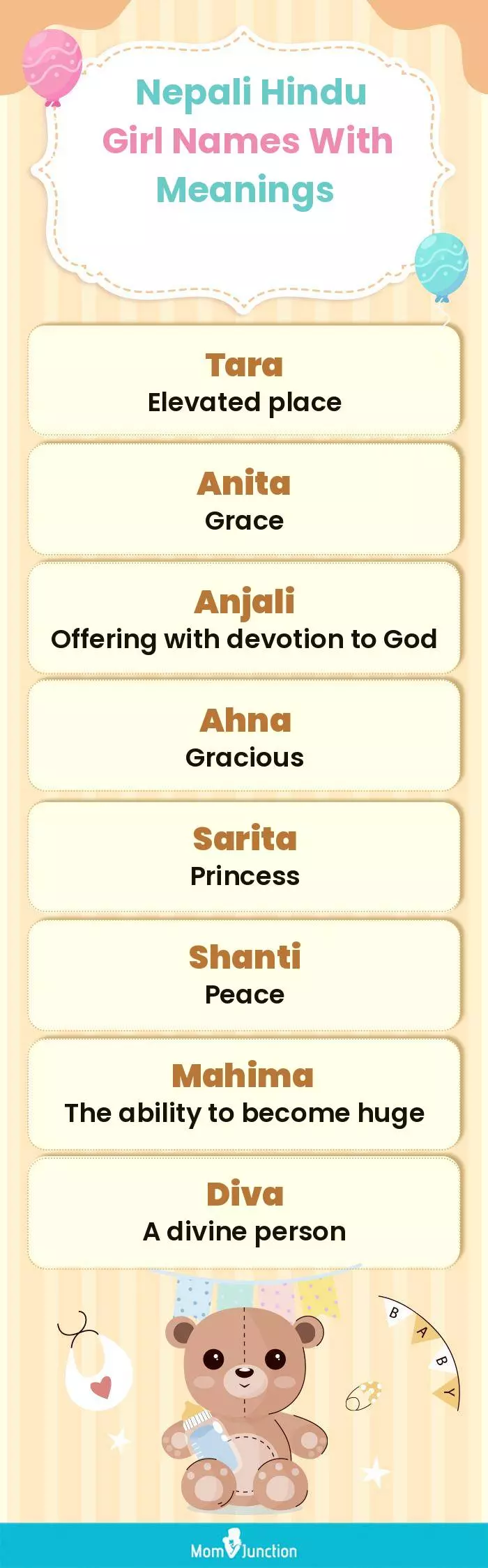  Nepali Hindu Girl Names with Meanings(infographic)