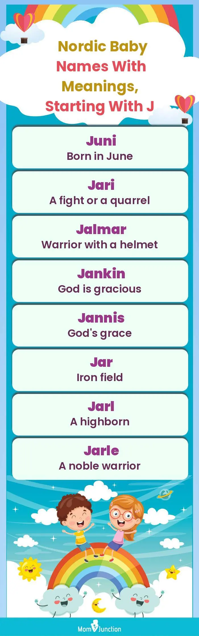  Nordic Baby Names with Meanings, Starting With J(infographic)