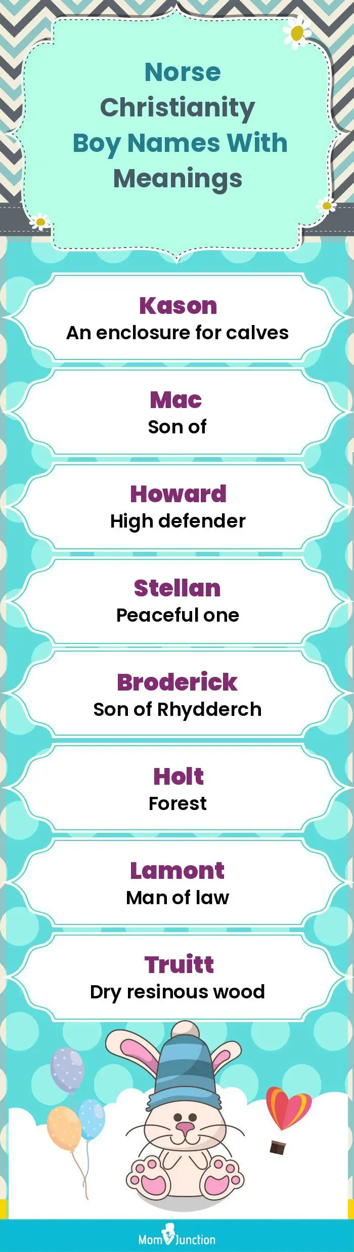  Norse Christianity Boy Names with Meanings(infographic)