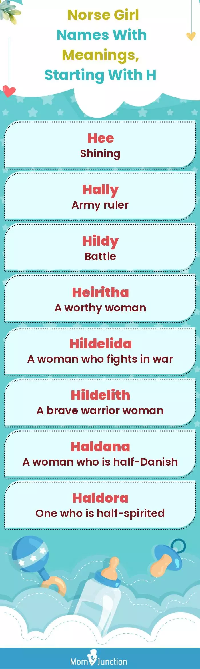  Norse Girl Names with Meanings, Starting With H(infographic)