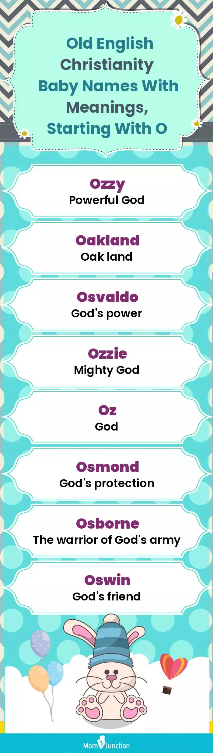  Old English Christianity Baby Names with Meanings, Starting With O(infographic)