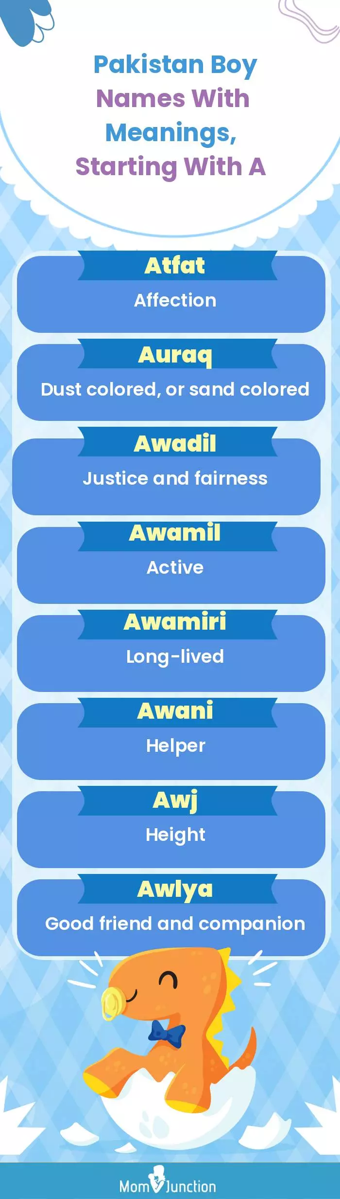  Pakistan Boy Names with Meanings, Starting With A(infographic)