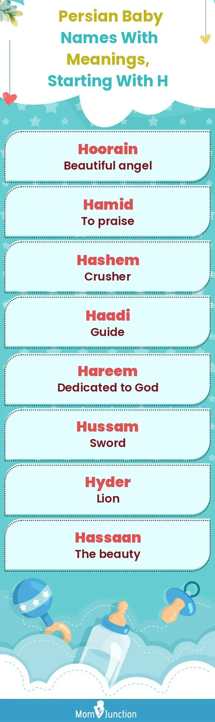  Persian Baby Names with Meanings, Starting With H(infographic)