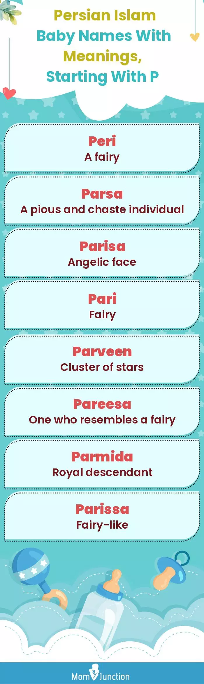  Persian Islam Baby Names with Meanings, Starting With P(infographic)