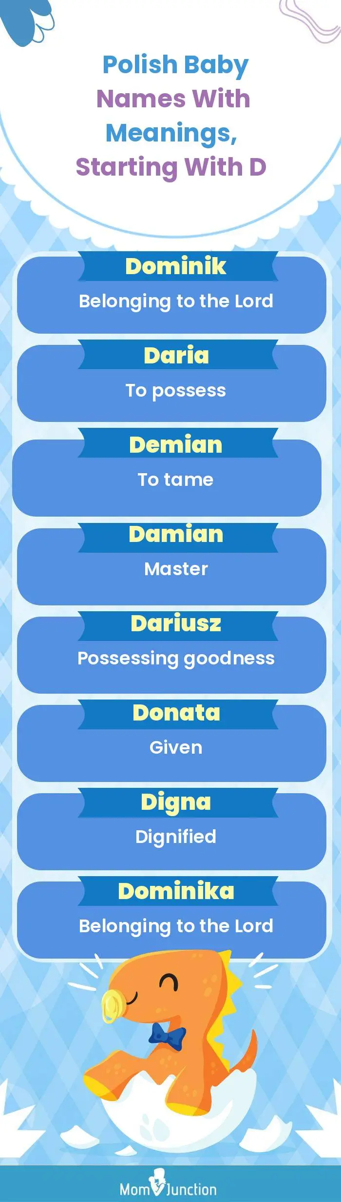  Polish Baby Names with Meanings, Starting With D(infographic)