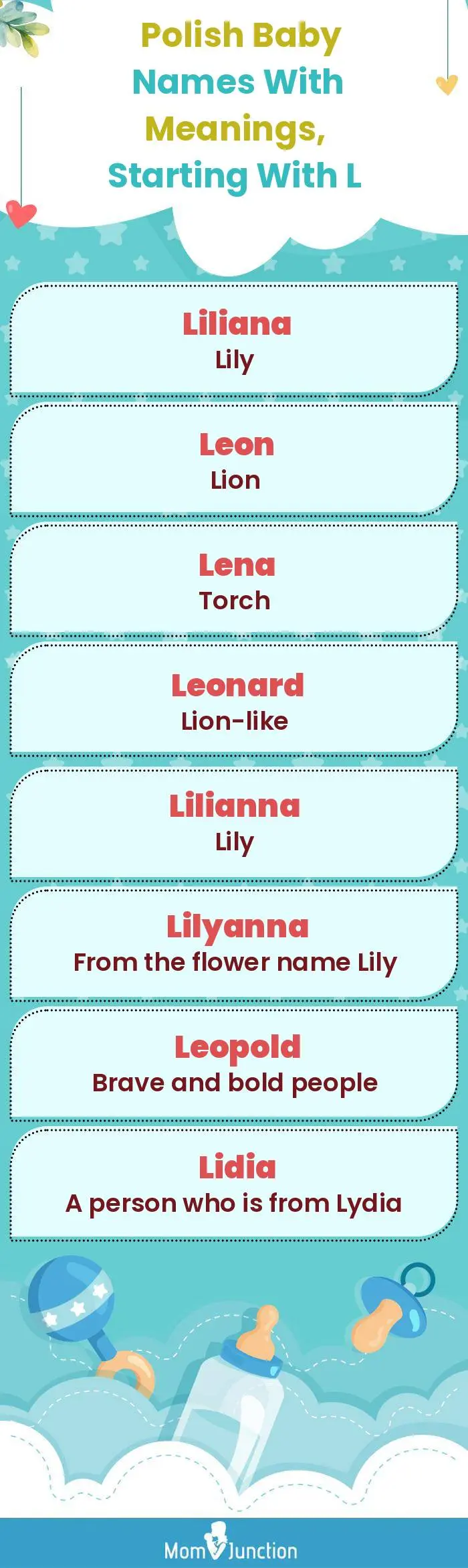  Polish Baby Names with Meanings, Starting With L(infographic)