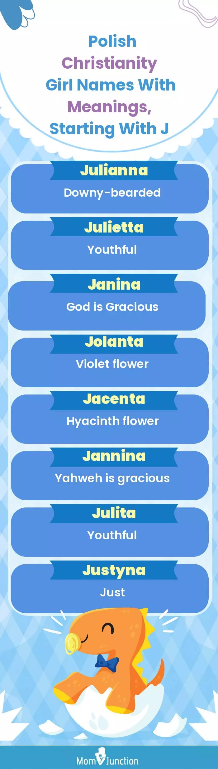  Polish Christianity Girl Names with Meanings, Starting With J(infographic)