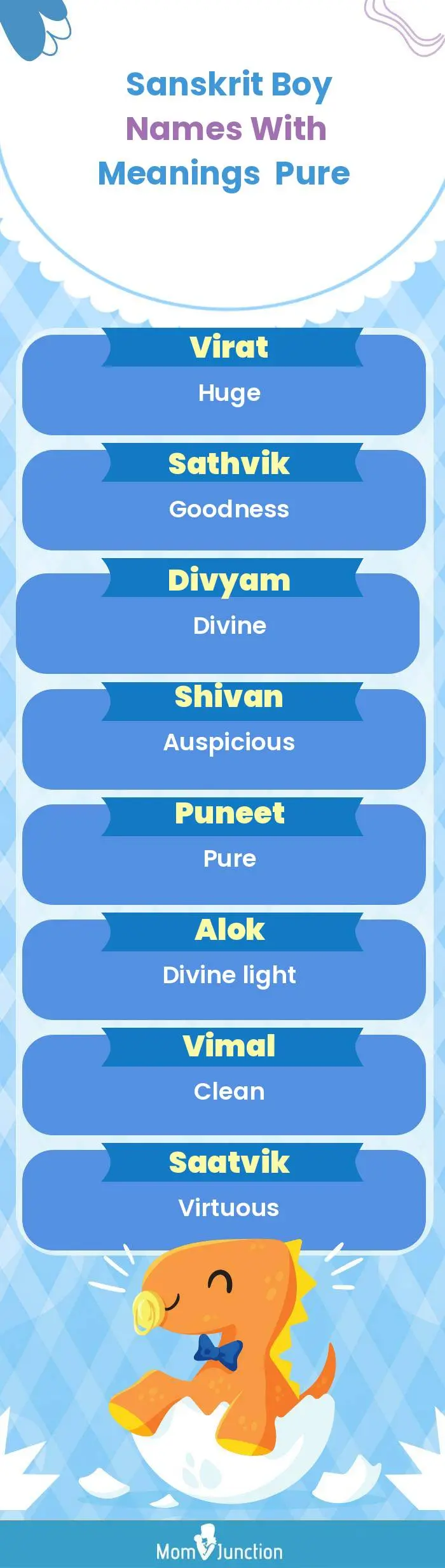  Sanskrit Boy Names with Meanings Pure(infographic)