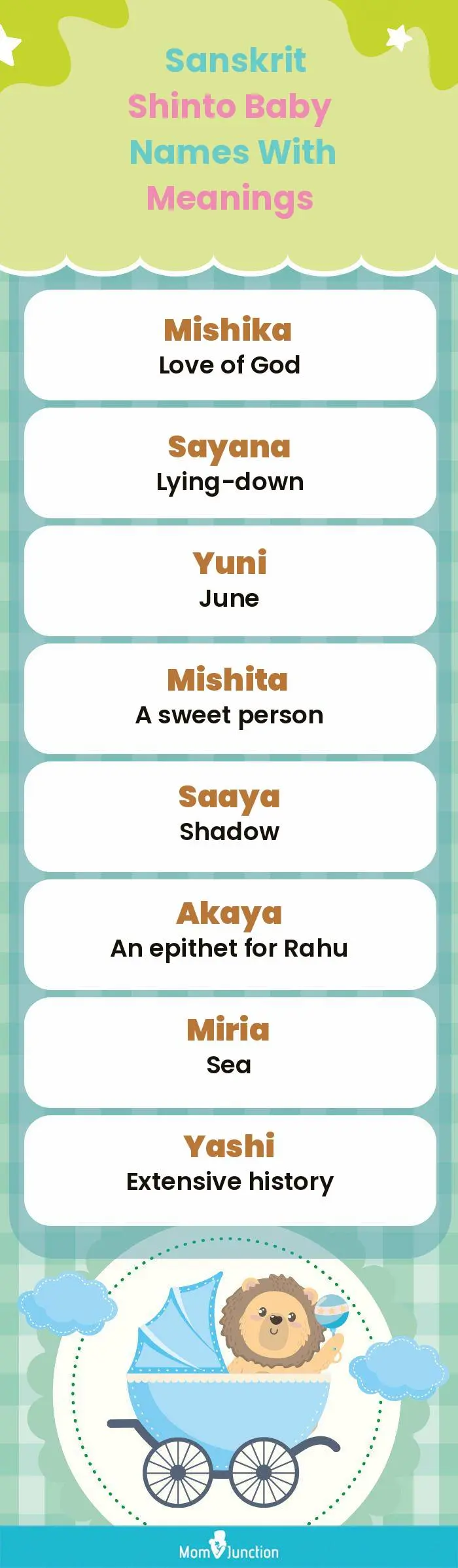  Sanskrit Shinto Baby Names with Meanings(infographic)