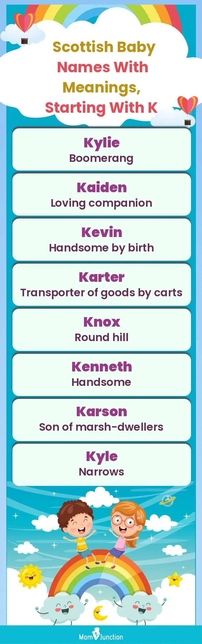  Scottish Baby Names with Meanings, Starting With K(infographic)