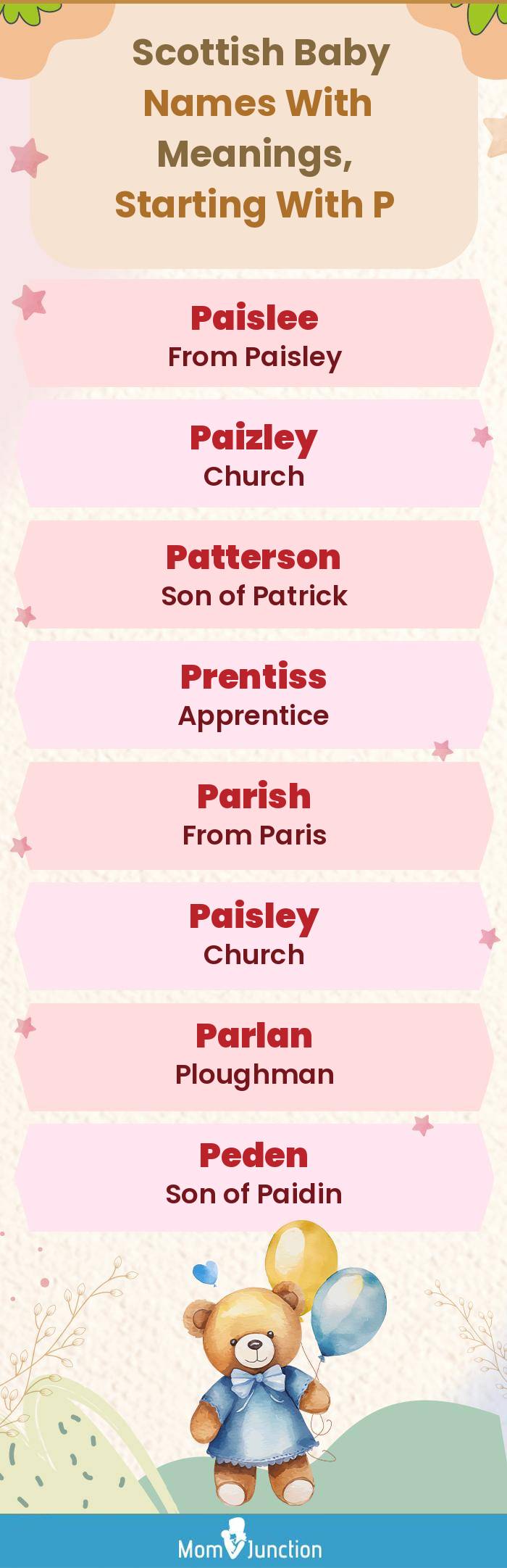  Scottish Baby Names with Meanings, Starting With P(infographic)