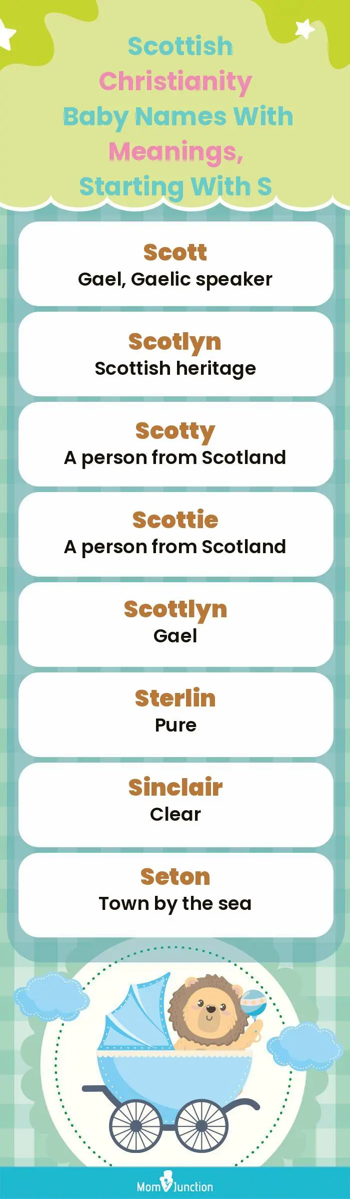  Scottish Christianity Baby Names with Meanings, Starting With S(infographic)