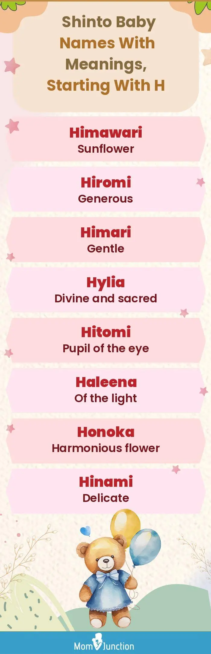  Shinto Baby Names with Meanings, Starting With H(infographic)