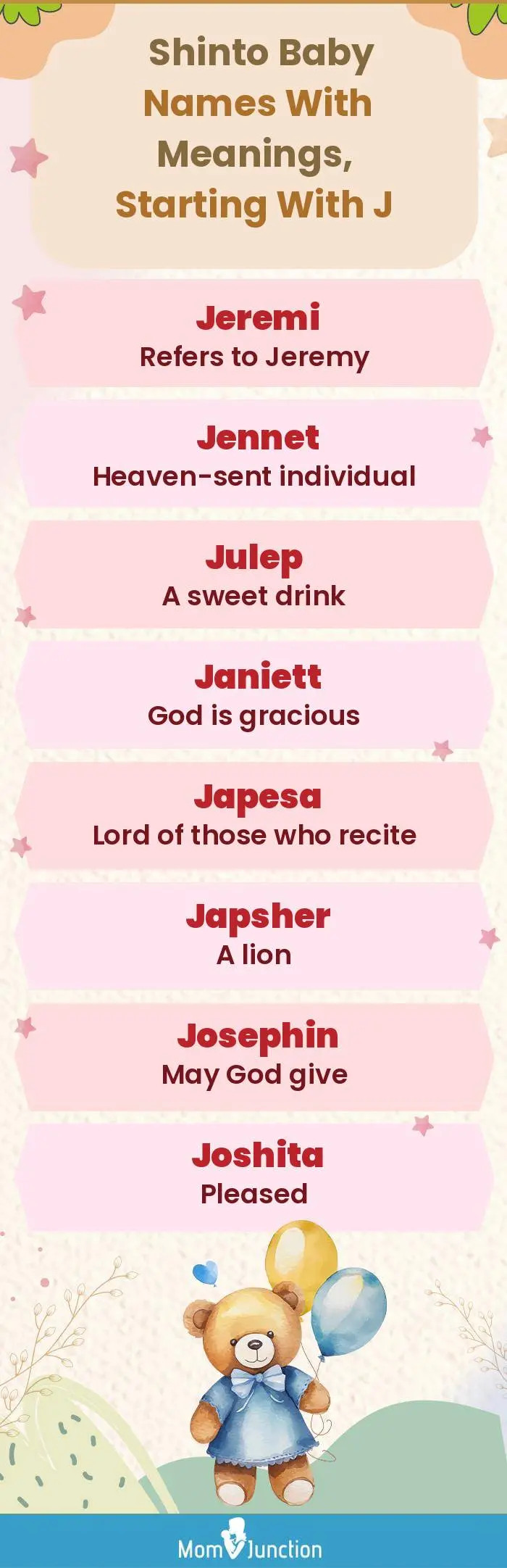  Shinto Baby Names with Meanings, Starting With J(infographic)