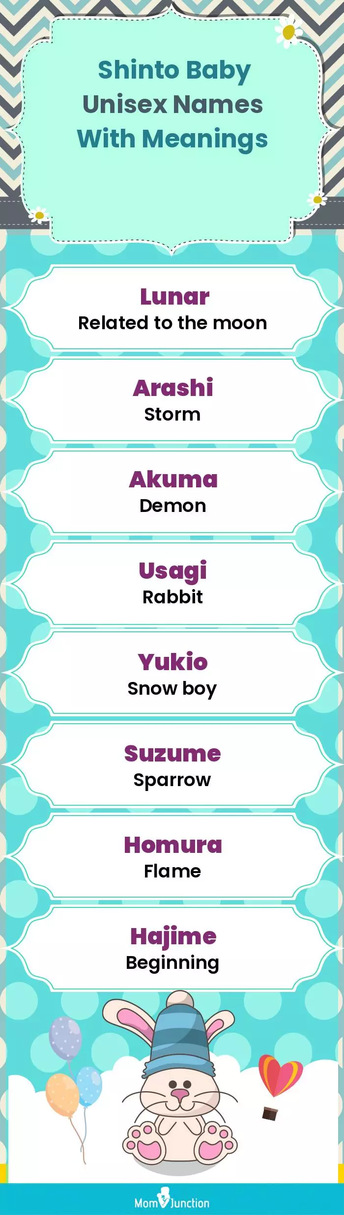  Shinto Baby Unisex Names With Meanings(infographic)