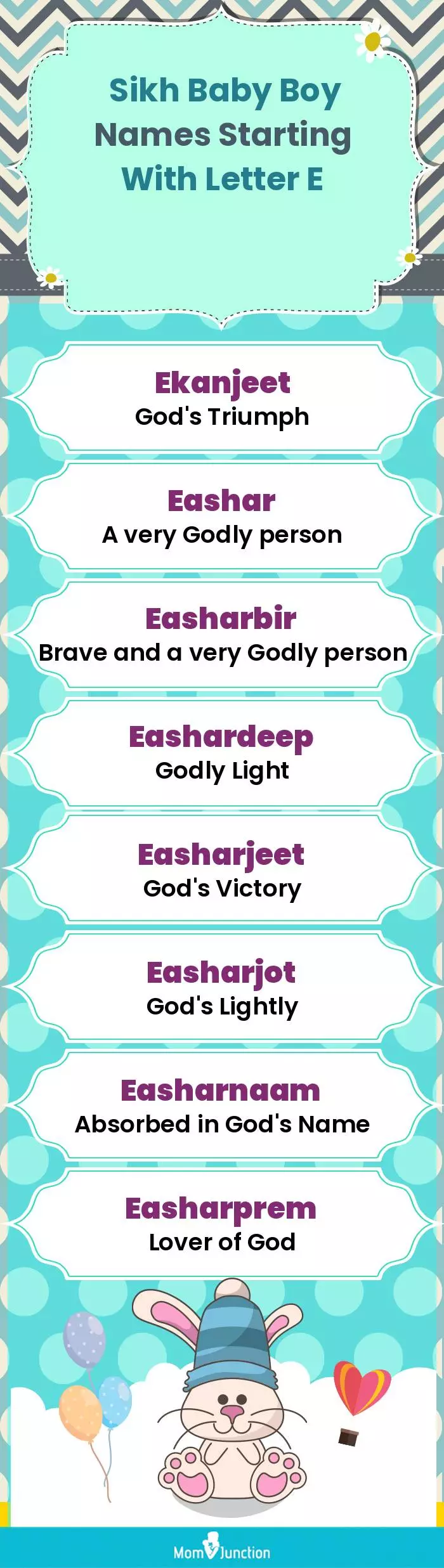  Sikh Baby Boy Names Starting With Letter E(infographic)