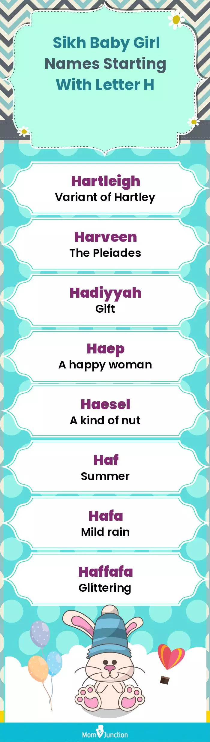  Sikh Baby Girl Names Starting With Letter H(infographic)