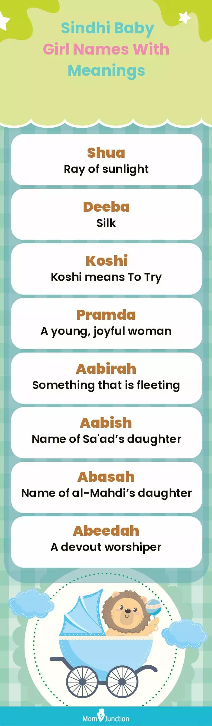  Sindhi Baby Girl Names With Meanings(infographic)