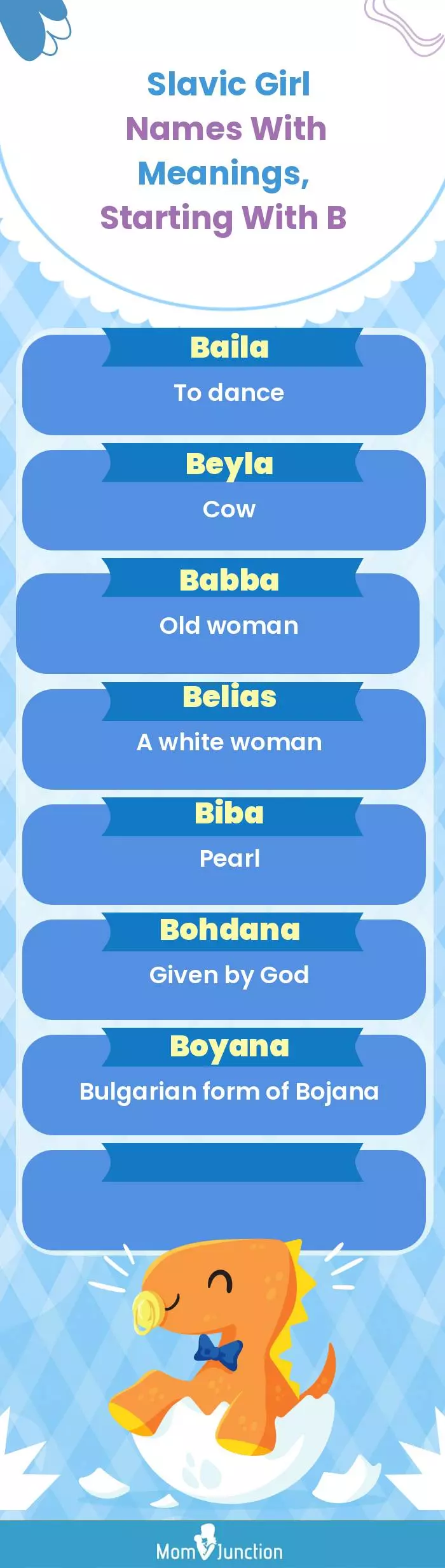  Slavic Girl Names with Meanings, Starting With B(infographic)