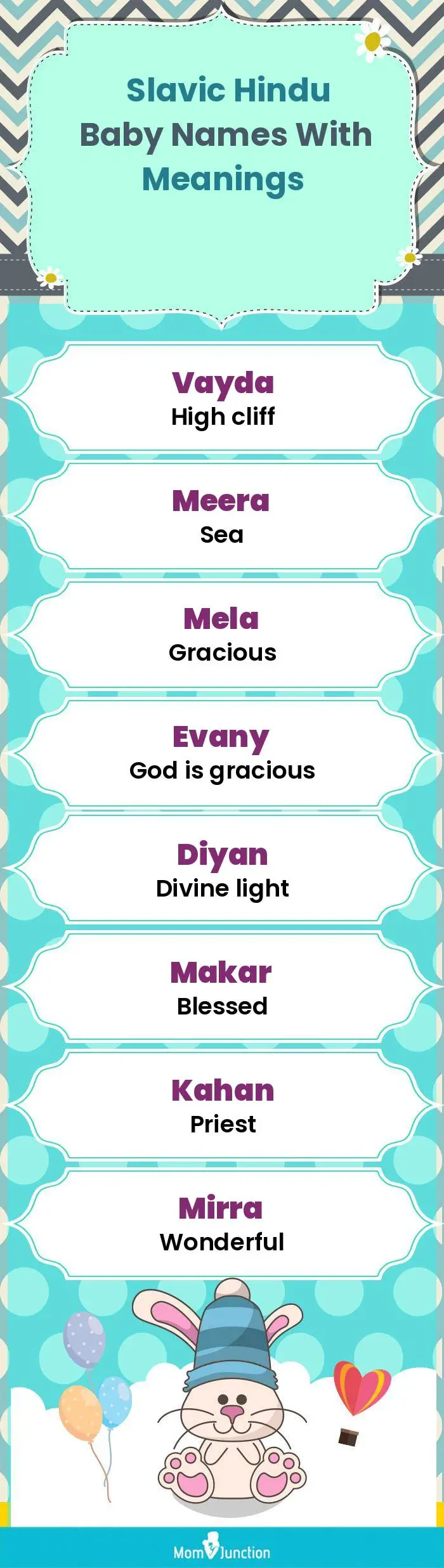  Slavic Hindu Baby Names with Meanings(infographic)