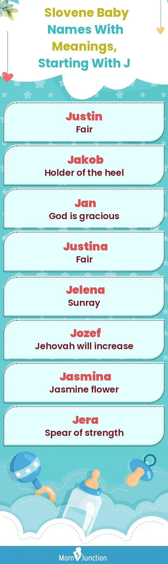  Slovene Baby Names with Meanings, Starting With J(infographic)