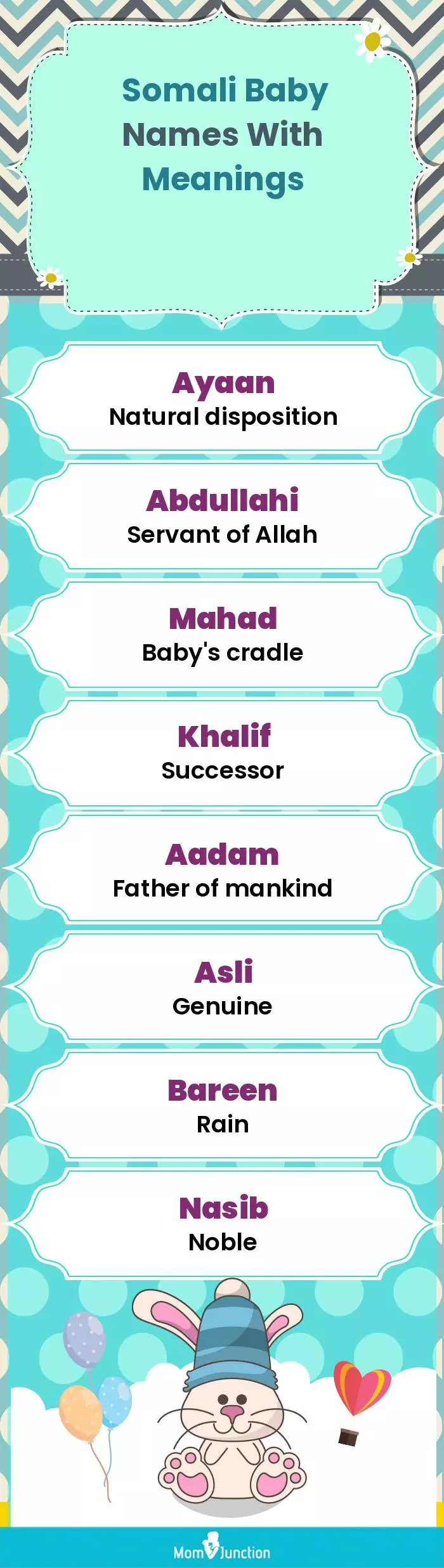  Somali Baby Names With Meanings(infographic)