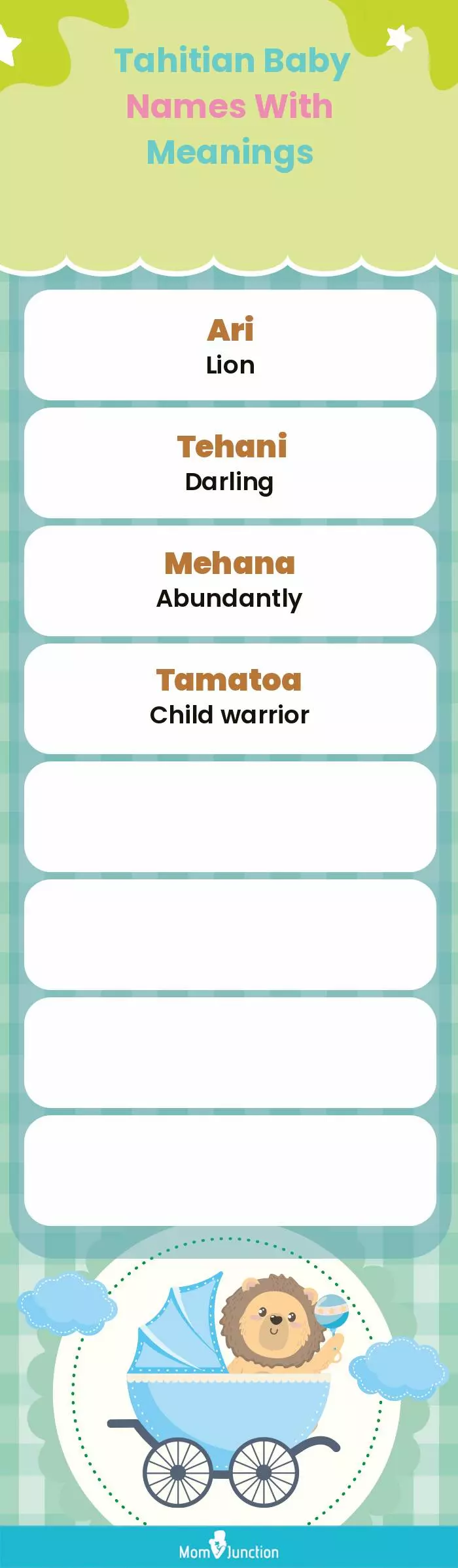  Tahitian Baby Names With Meanings(infographic)