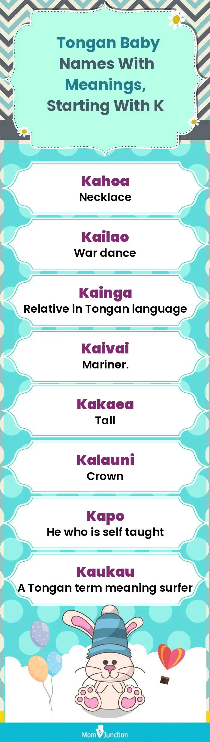  Tongan Baby Names with Meanings, Starting With K(infographic)