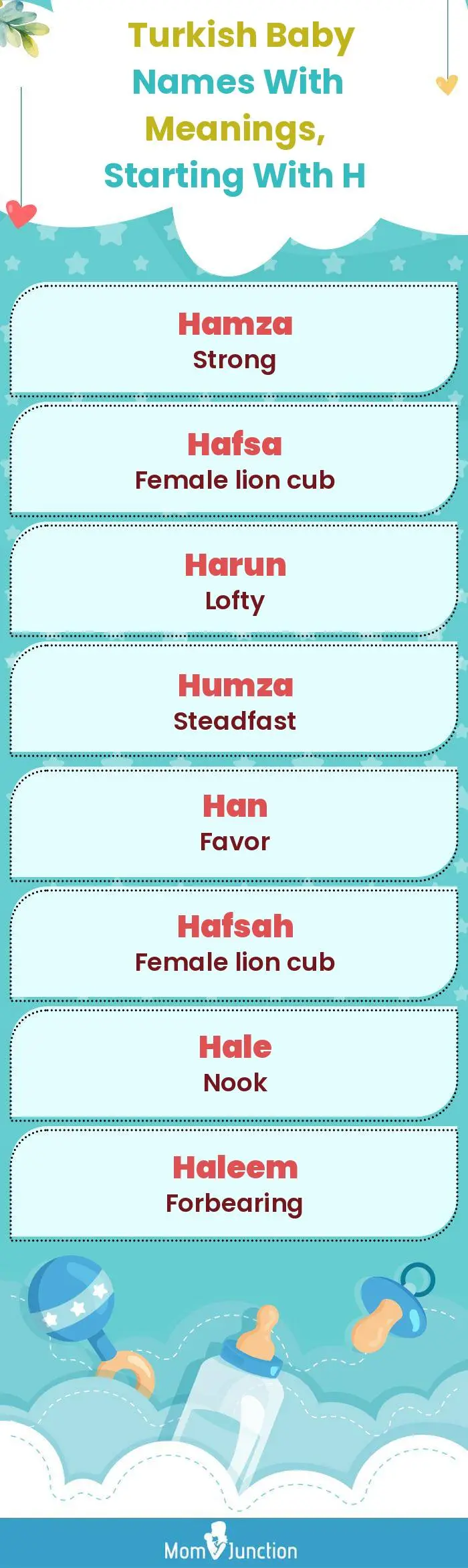  Turkish Baby Names with Meanings, Starting With H(infographic)