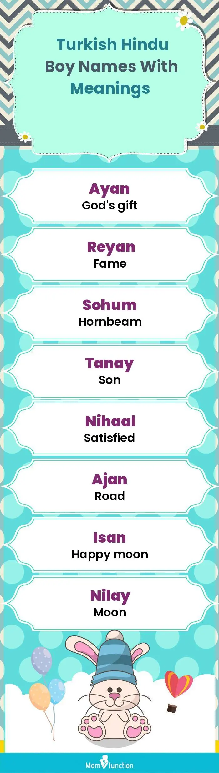  Turkish Hindu Boy Names with Meanings(infographic)