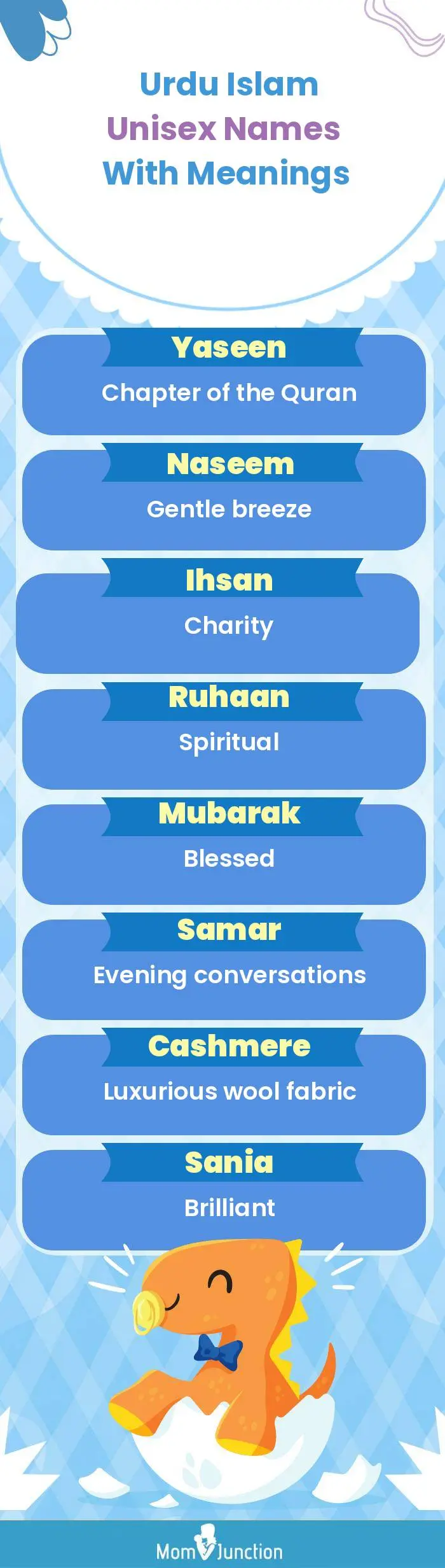  Urdu Islam Unisex Names with Meanings(infographic)