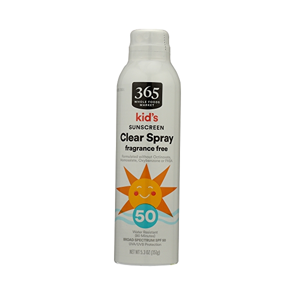  365 By Whole Foods Market Kid’s Sunscreen Clear Spray