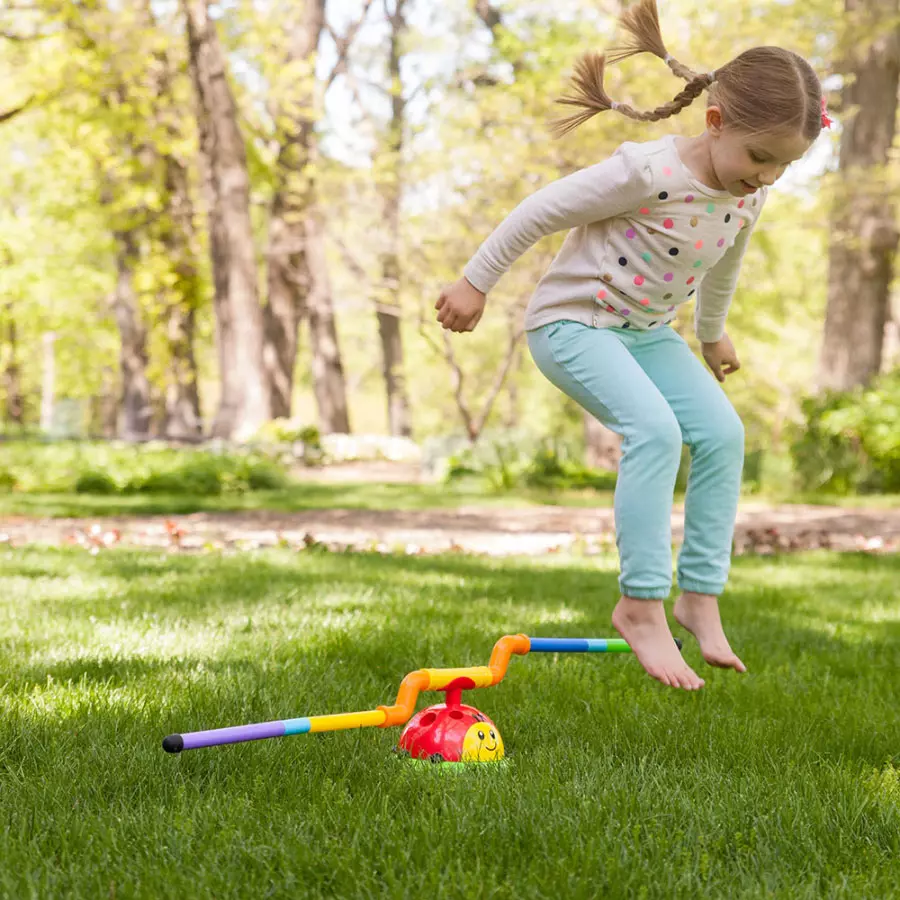  Fat Brain Toys 2-In-1 Musical Jump ‘N Toss Set