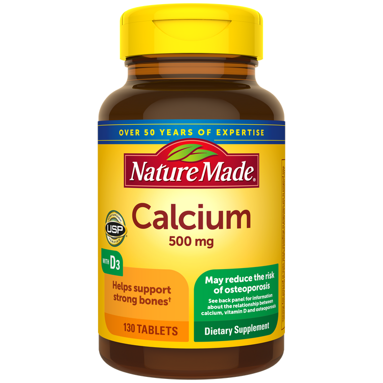  Nature Made Calcium 500mg + Vitamin D Tabs