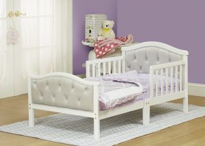  Orbelle Trading Gray Padded Toddler Bed