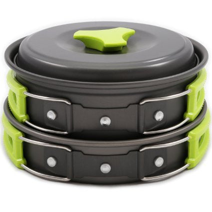 1 Liter Camping Cookware Mess Kit Backpacking Gear