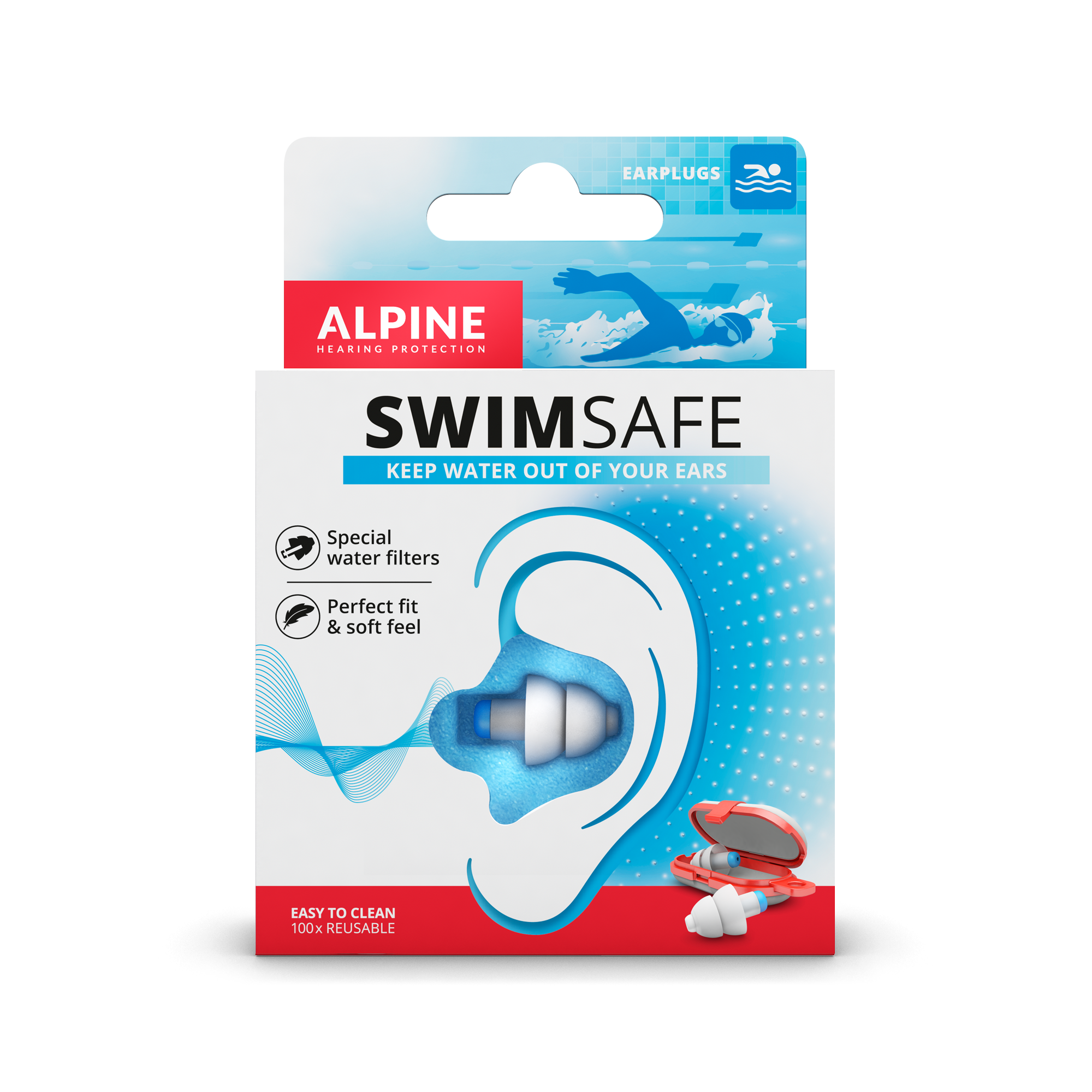 Alpine Hearing Protection SwimSafe Earplugs