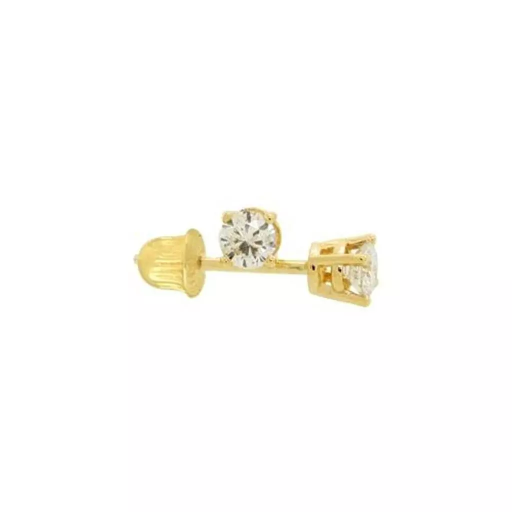 Art and Molly 14K Yellow Gold Stud Earrings