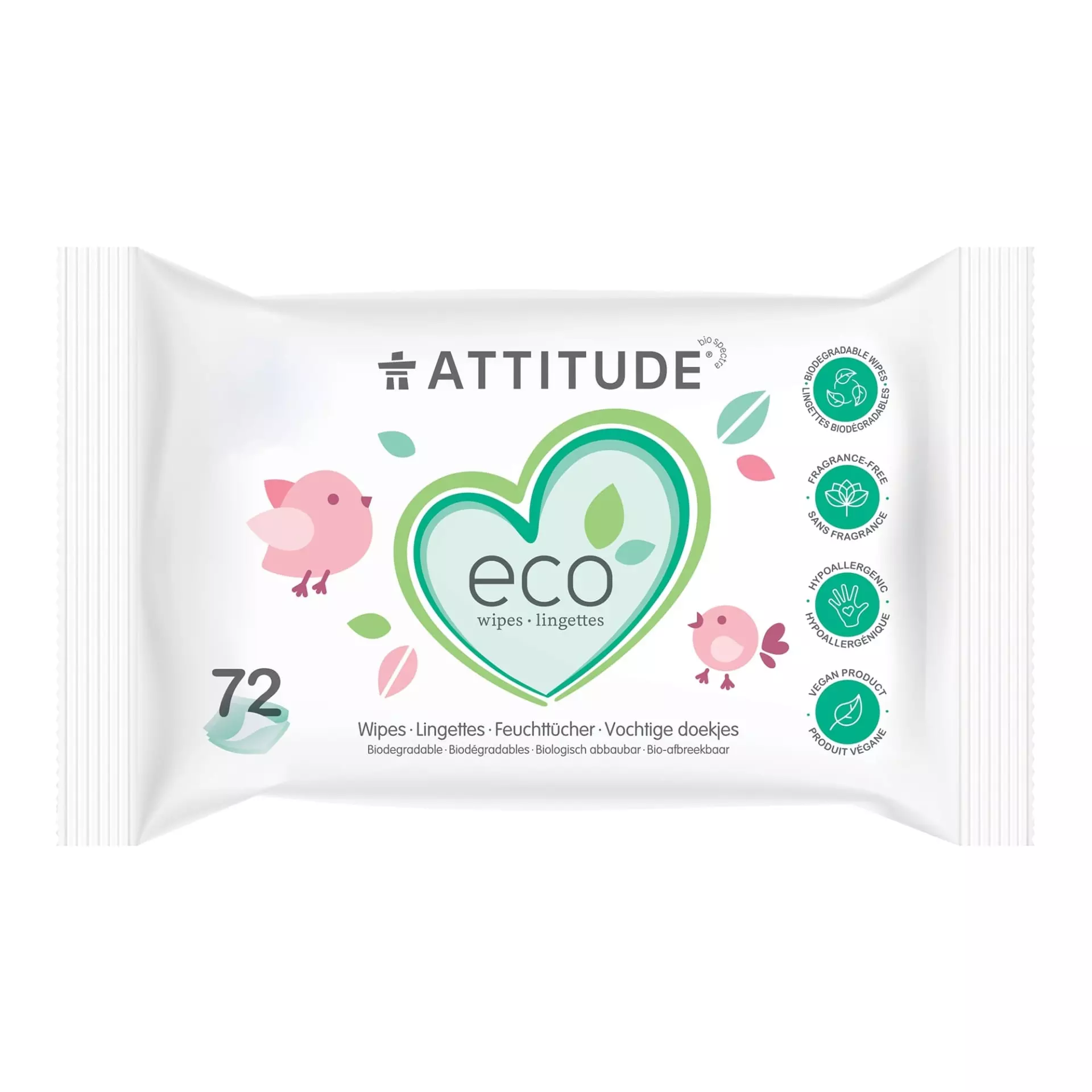 Attitude Eco Wipes – Lingettes