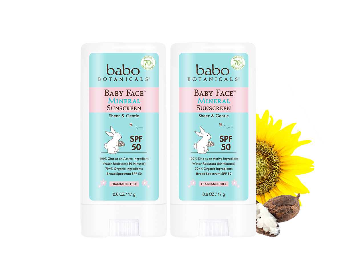 Babo Botanicals Baby Face Mineral Sunscreen Stick