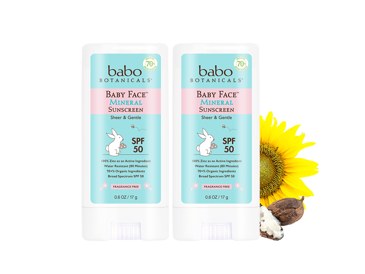 Babo Botanicals Baby Face Mineral Sunscreen Stick