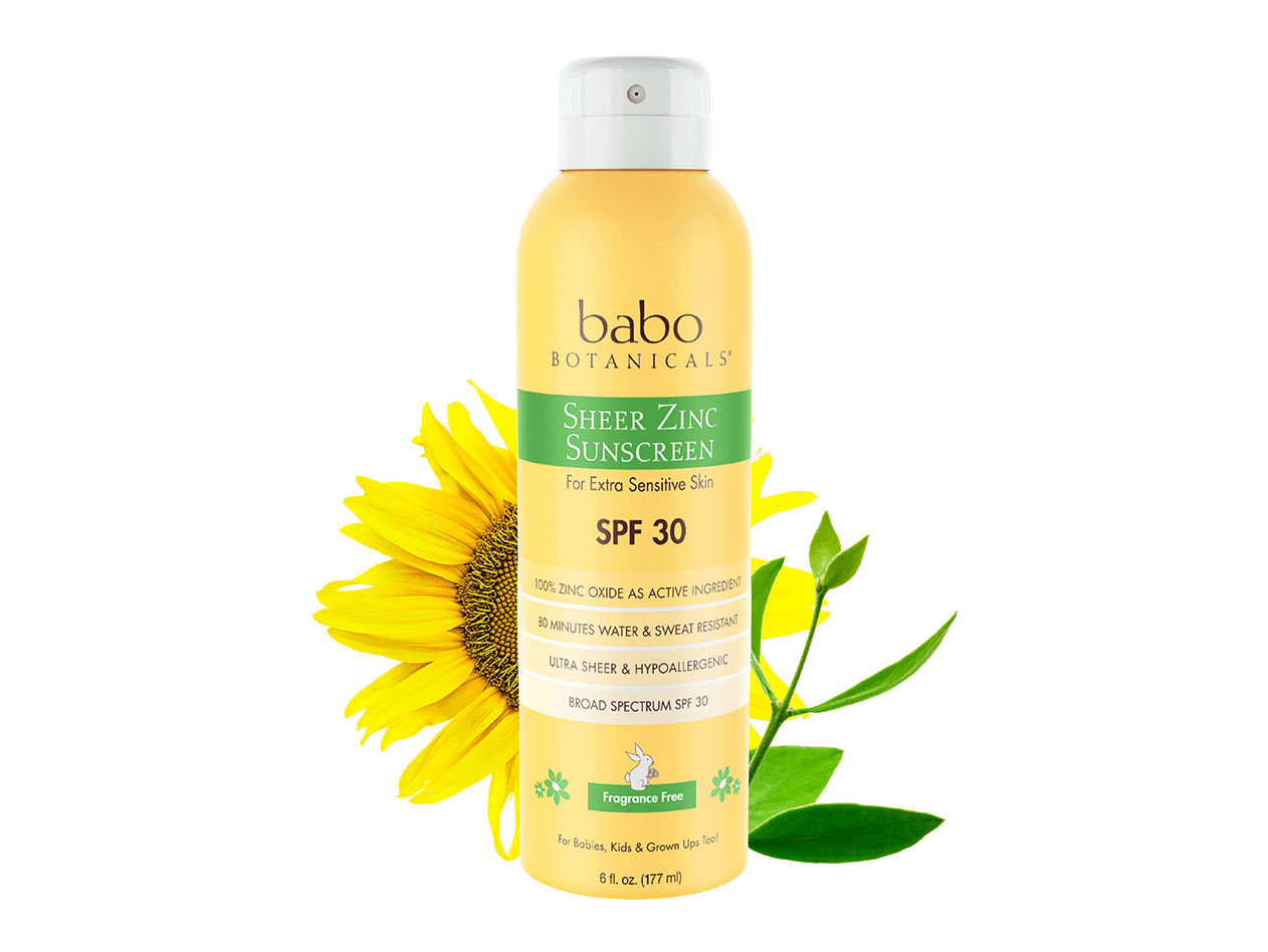 Babo Botanicals Sheer Zinc Sunscreen Spray
