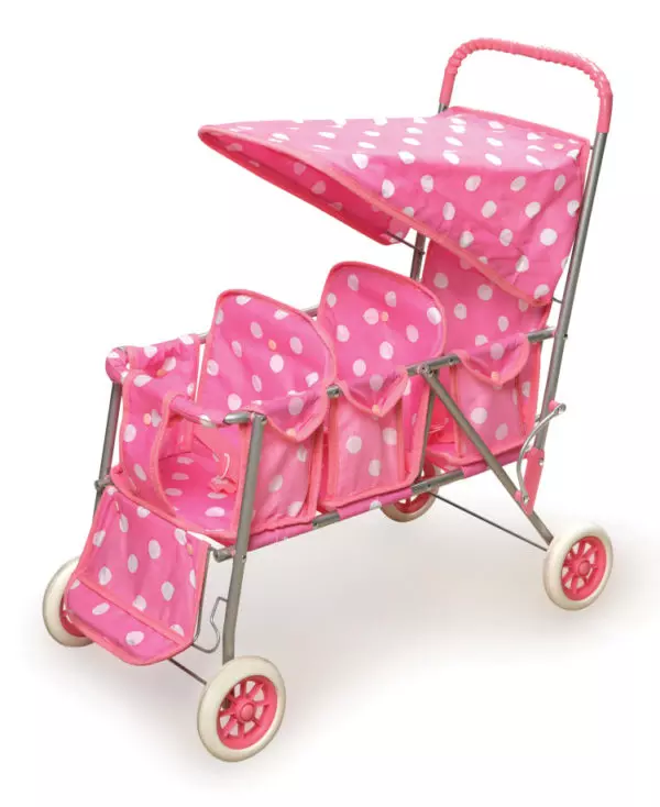 Badger Basket Triple Doll Stroller