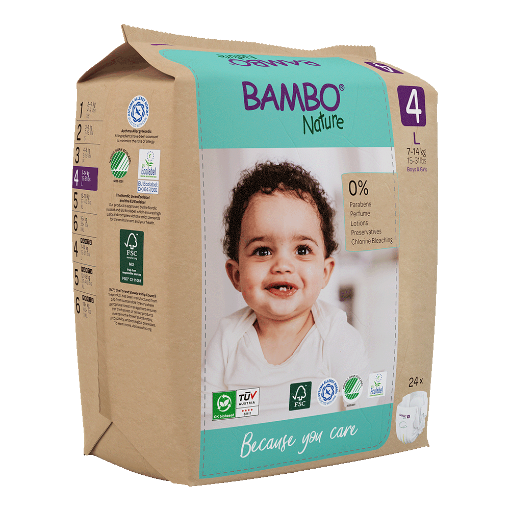 Bambo Nature Eco-Friendly Baby Diapers Classic For Sensitive Skin