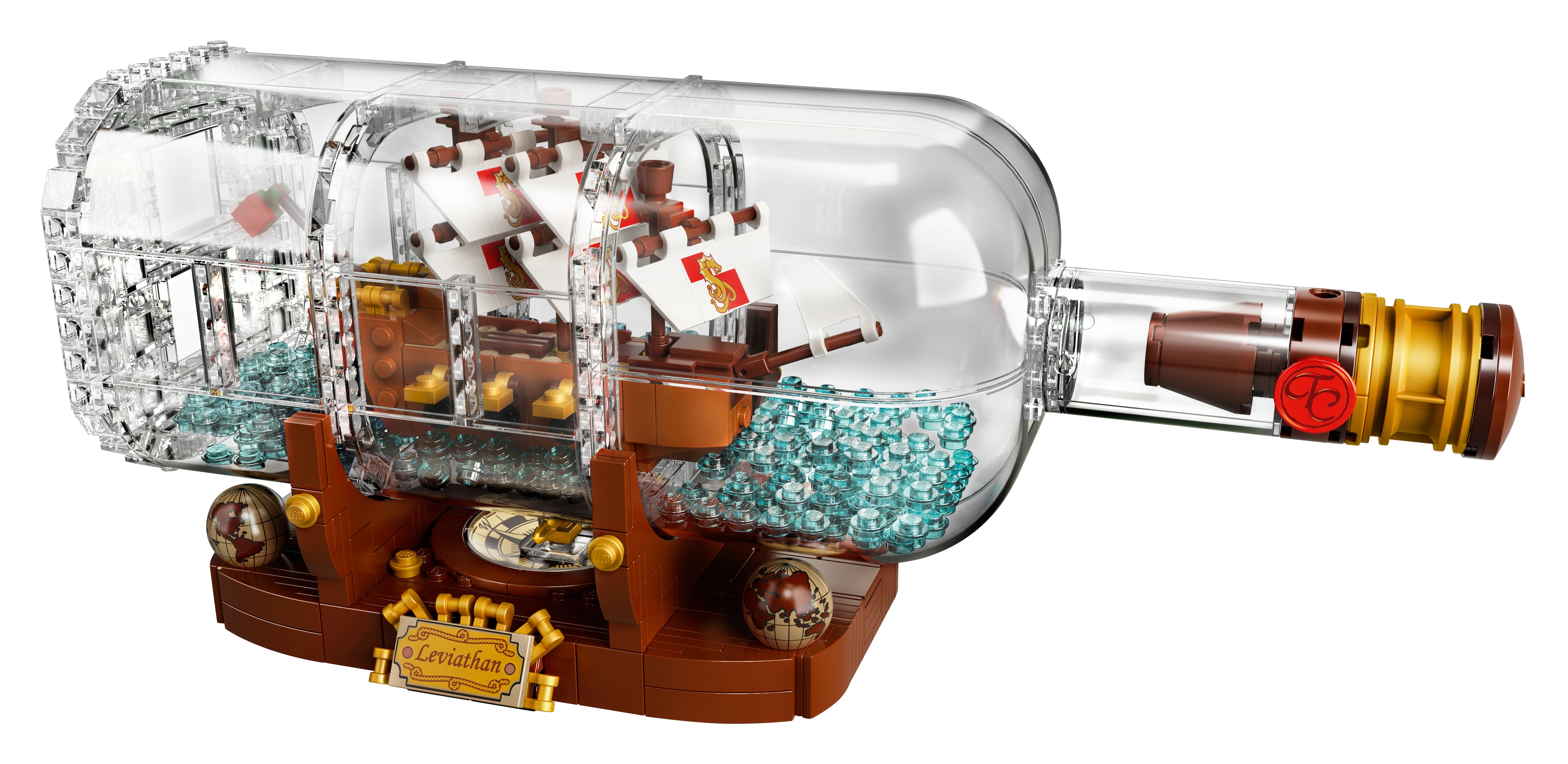 Best Easy-To-Use:Lego Ship In A Bottle